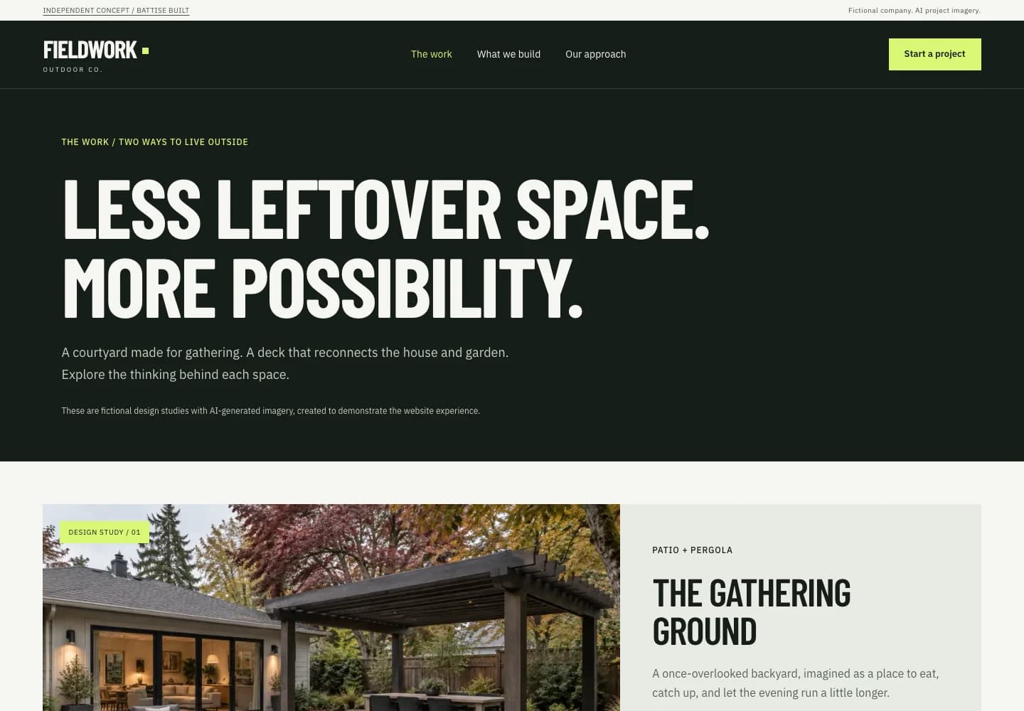 Fieldwork Outdoor Co. project showcase